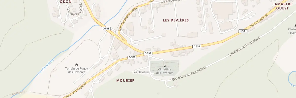 Plan du 52 Rue Chalamet à Lamastre