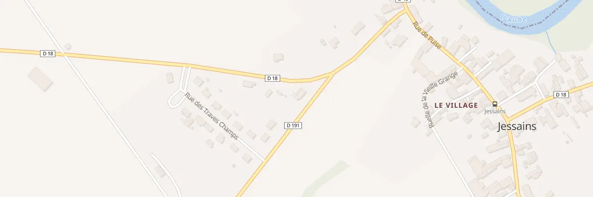 Plan du 2 Rte de Vauchonvilliers à Jessains