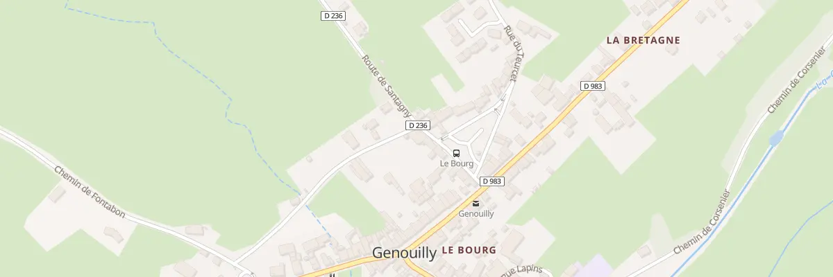 Plan du 11 Pl du Marché à Genouilly