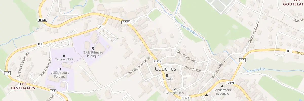 Plan du 8 Rue Saint Martin à Couches