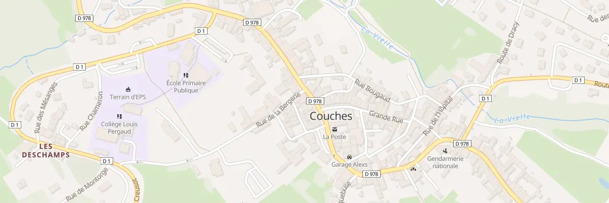 Plan du 3 Rue Saint Martin à Couches