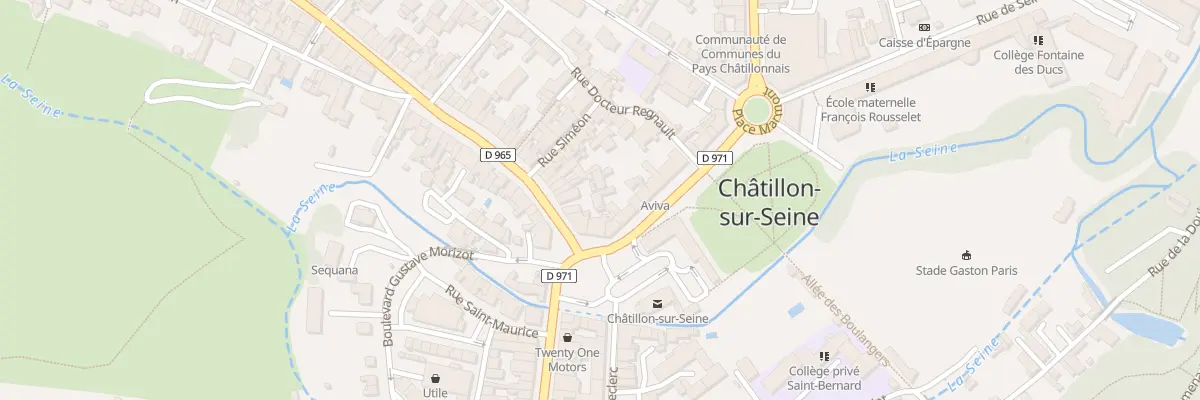 Plan du 6 Rue Docteur Robert à Châtillon-sur-Seine