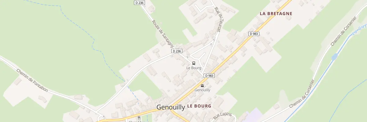 Plan du 9 Pl du Marché à Genouilly