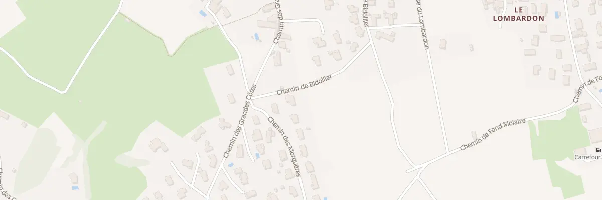 Plan du 5665 Che de Bidollier à Val d’Oingt