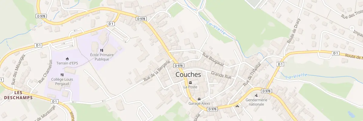 Plan du 4 Rue Saint Martin à Couches