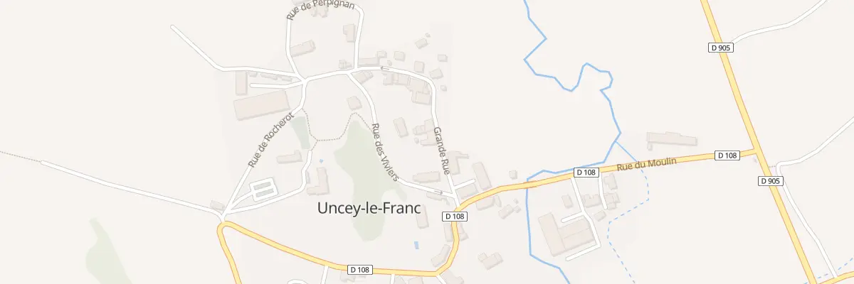 Plan du 3 Grande Rue à Uncey-le-Franc