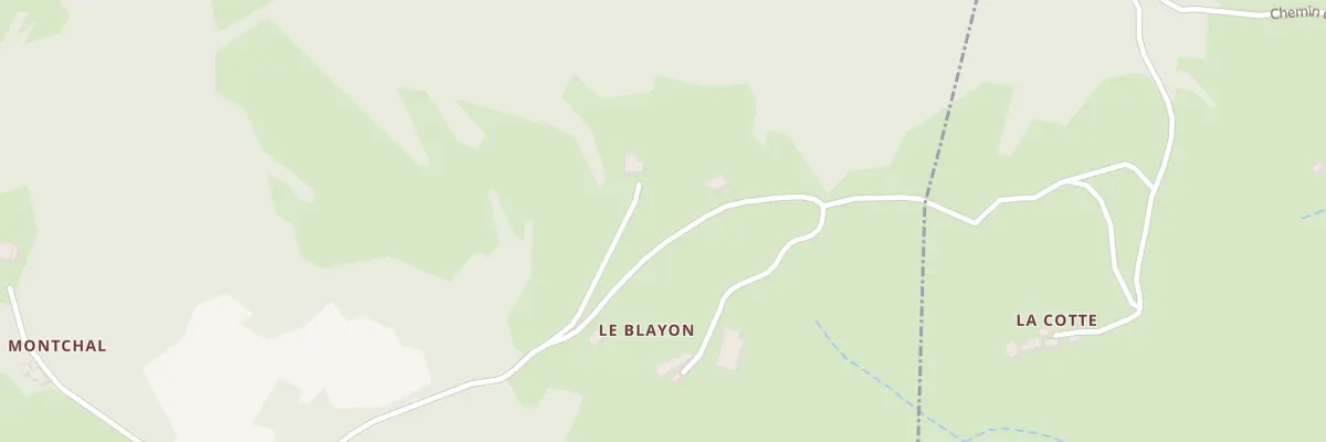 Plan du 5271 Le Blayon à Nozières
