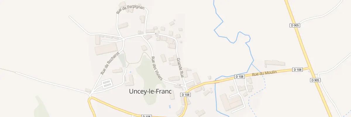Plan du 5 Gr Grande Rue à Uncey-le-Franc