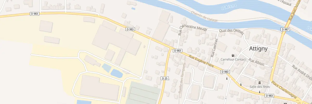 Plan du 23 Rue Eugene Frere à Attigny