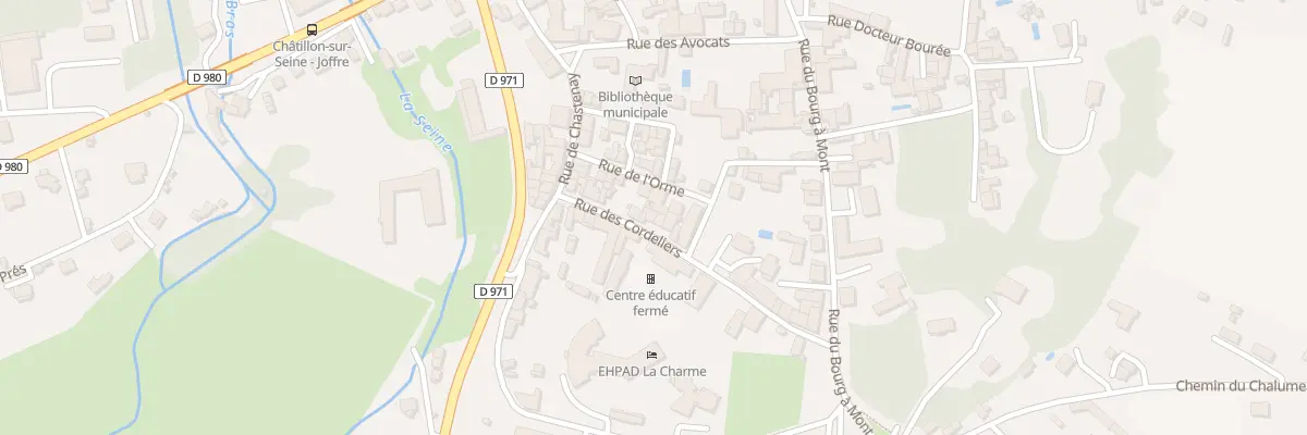 Plan du 18 Rue des Cordeliers à Châtillon-sur-Seine