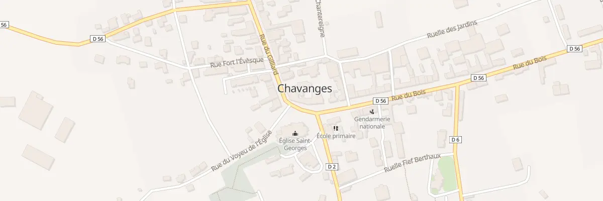 Plan du 3 Rue du Bois à Chavanges