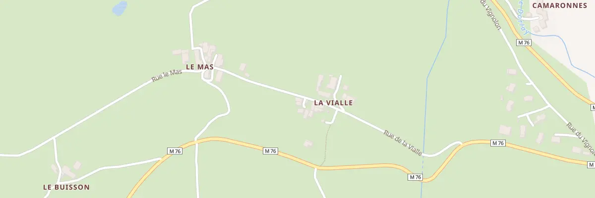 Plan du 68 La Vialle à Doizieux