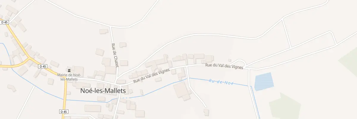 Plan du 13 Rue du Val des Vignes à Noé-les-Mallets