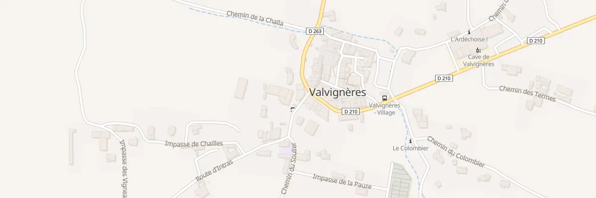 Plan du 20 Rte d’Intras à Valvignères