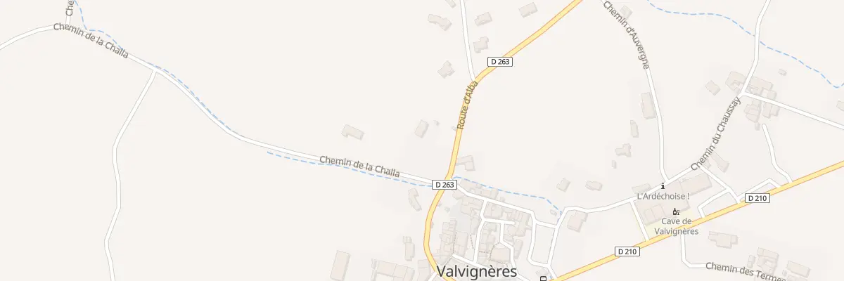 Plan du 145 Rte d’Alba à Valvignères