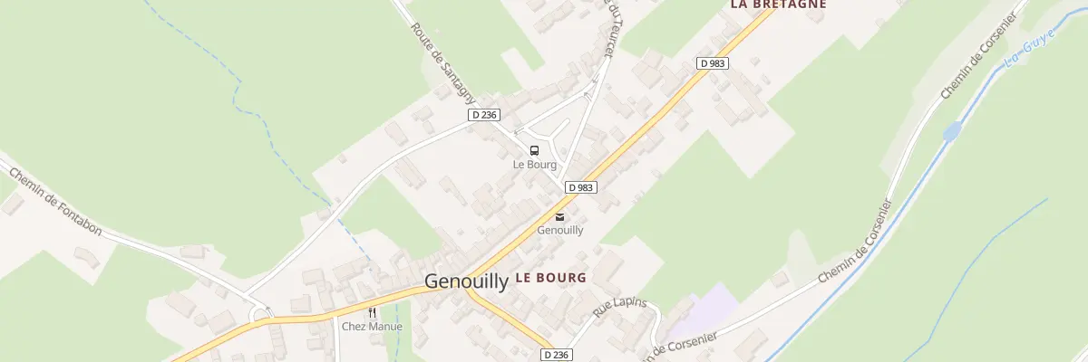 Plan du 1 Pl du Marché à Genouilly
