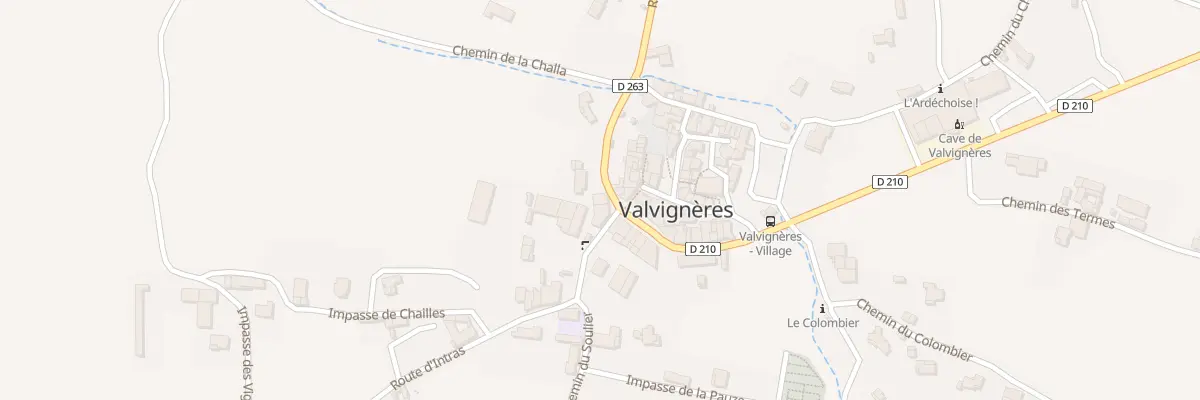 Plan du 5 Rte d’Alba à Valvignères