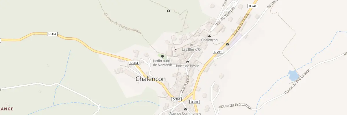 Plan du 5360 Le Village à Chalencon