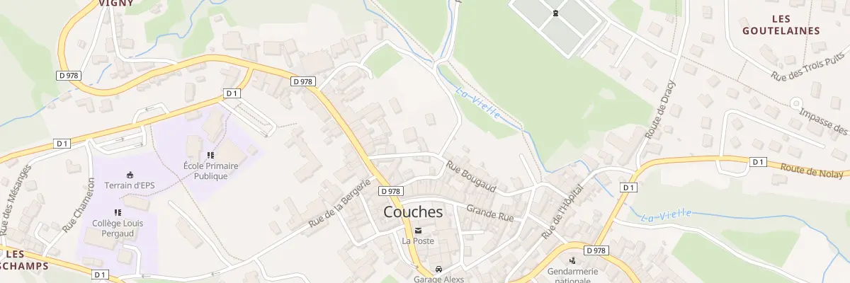 Plan du 5 Rue Bougaud à Couches