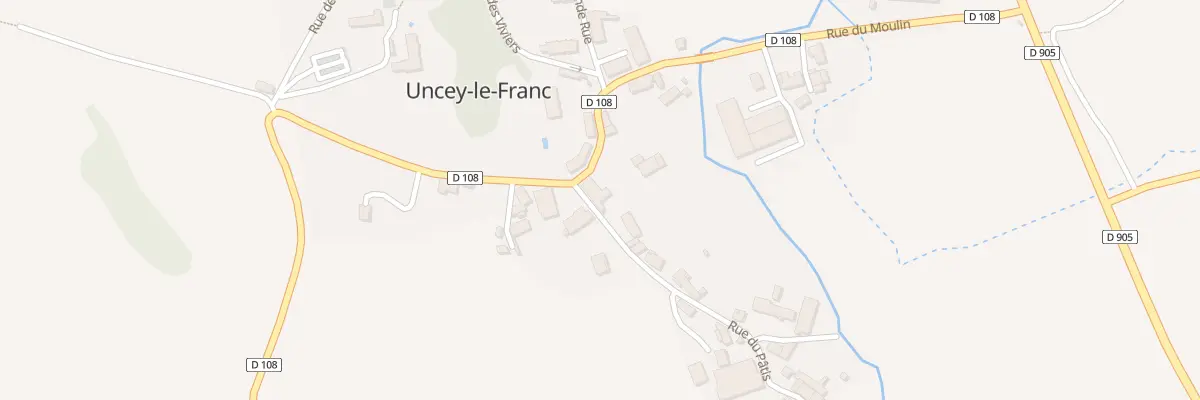 Plan du 1 Rue du Pâtis à Uncey-le-Franc