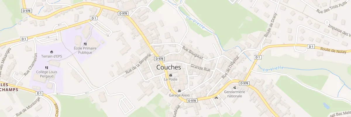 Plan du 7 Grande Rue à Couches