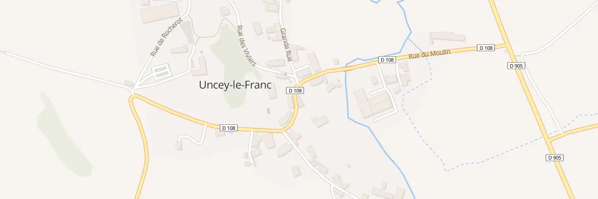 Plan du 4 Gr Grande Rue à Uncey-le-Franc