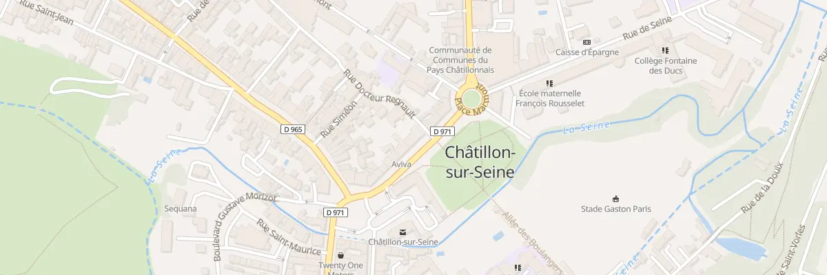 Plan du 13 Rue President Carnot à Châtillon-sur-Seine