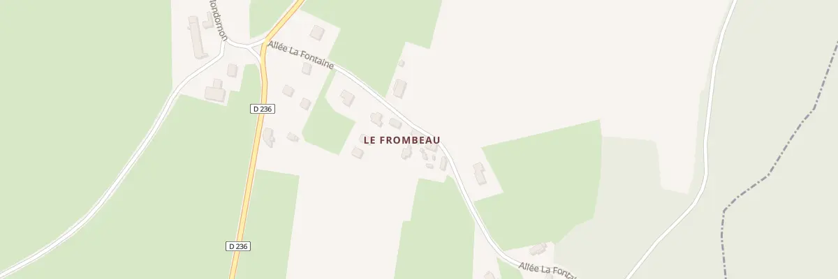 Plan du 208 Imp du Frombeau Fontaine allée à Saint-Privé