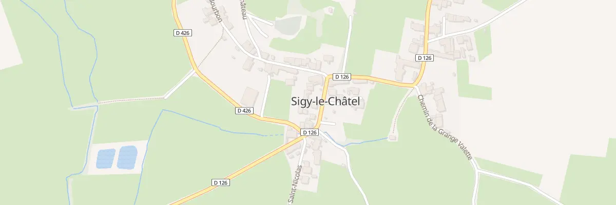 Plan du 63 Rte de Saint-Gengoux à Sigy-le-Châtel