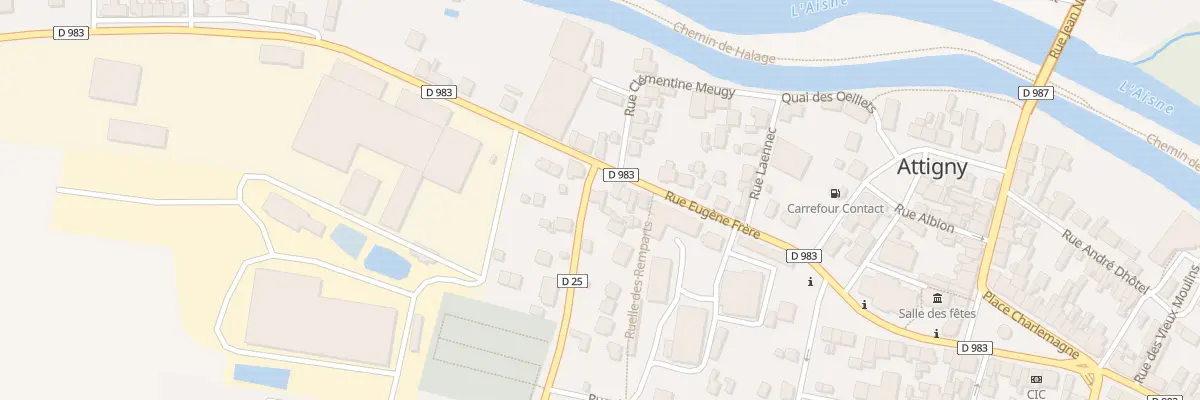 Plan du 1 Rue Louis Sallenave à Attigny