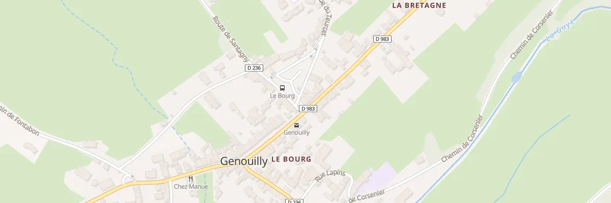 Plan du 2 Pl du Marché à Genouilly