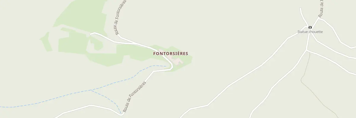 Plan du 1970 Rte de Fontorsieres à Vocance