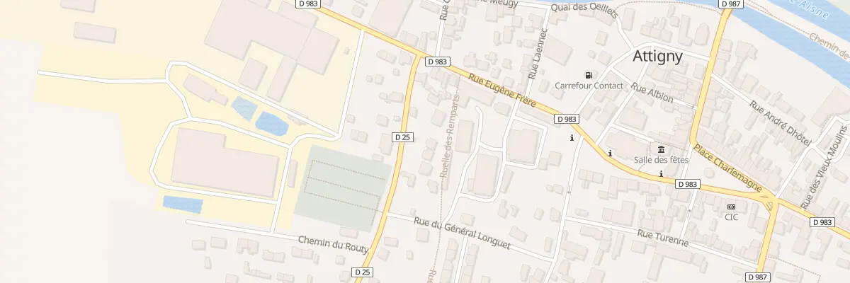 Plan du 11 Rue Louis Sallenave à Attigny