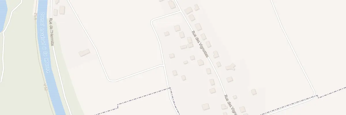 Plan du 25 Rue des Vignottes à Couvrot