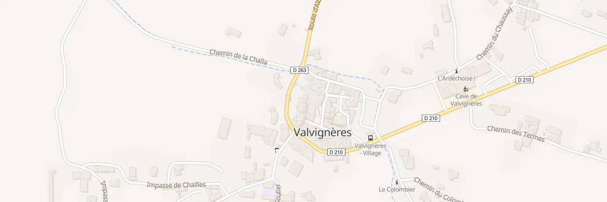 Plan du 1 Pl des Remparts à Valvignères