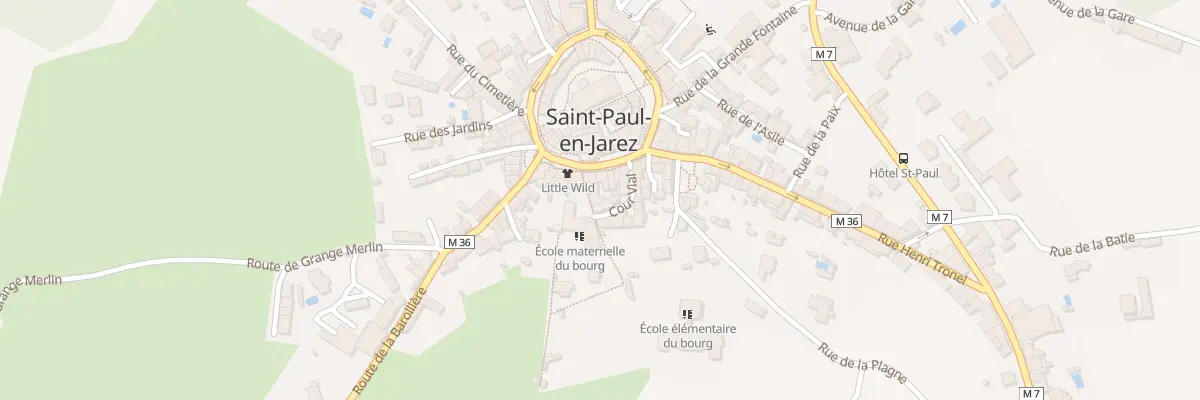 Plan du 5 Rue des Ecoles à Saint-Paul-en-Jarez