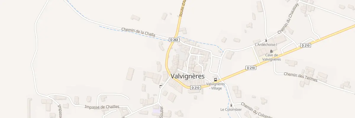 Plan du 5121B Le Village à Valvignères