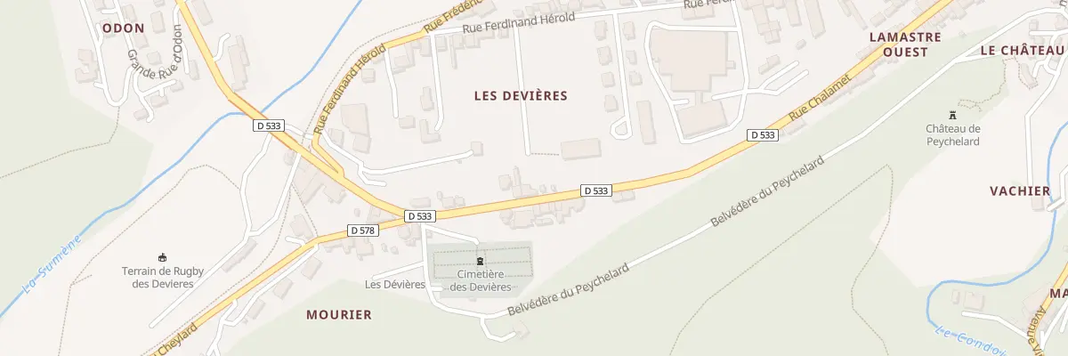 Plan du 42 Rue Chalamet à Lamastre
