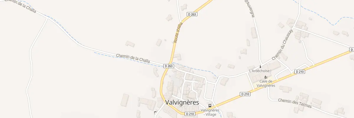 Plan du 140 Rte d’Alba à Valvignères