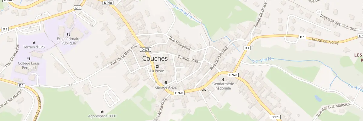 Plan du 4 Grande Rue à Couches
