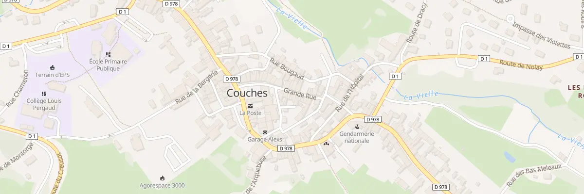 Plan du 6 Grande Rue à Couches