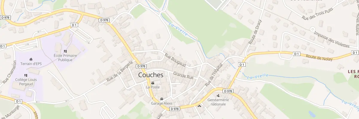 Plan du 13 Rue Bougaud à Couches