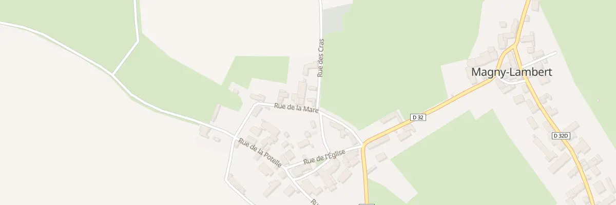 Plan du 9001 Rue de la Mare Rue Basse à Magny-Lambert