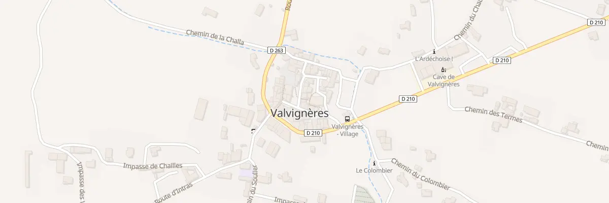 Plan du 5078 Le Village à Valvignères