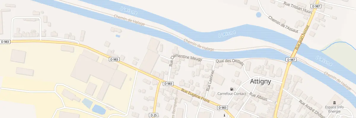 Plan du 17 Quai des Oeillets à Attigny