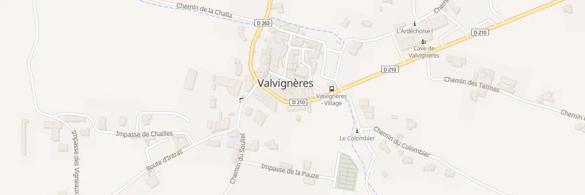 Plan du 71 Rte de Saint Thome à Valvignères