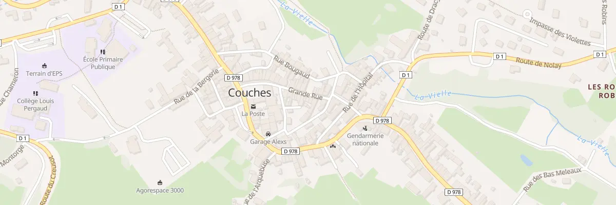 Plan du 12 Gr Grande Rue à Couches