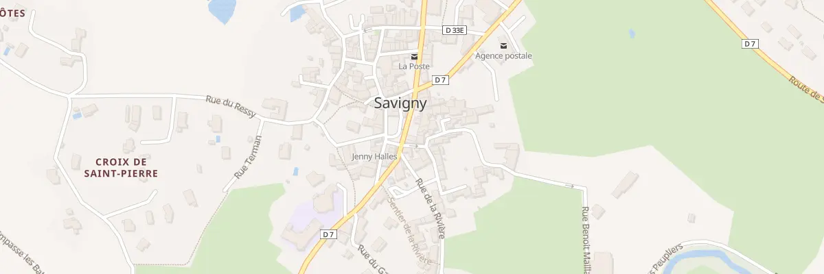 Plan du 1 Rue de l’Abbaye à Savigny
