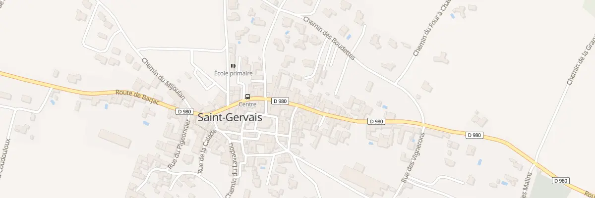 Plan du 5119 Rte de Barjac à Saint-Gervais