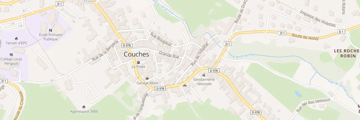 Plan du 18 Gr Grande Rue à Couches